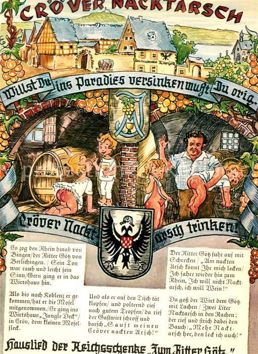 Kroev Mosel Reichsschenke Zum Ritter Goetz Croever Nacktarsch