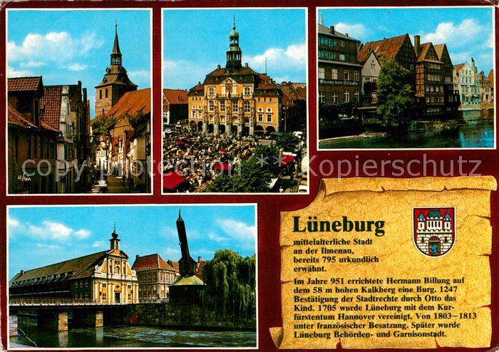 LueNEBURG CITY Ortsmotiv Rathaus Marktplatz Partie an der Ilmenau