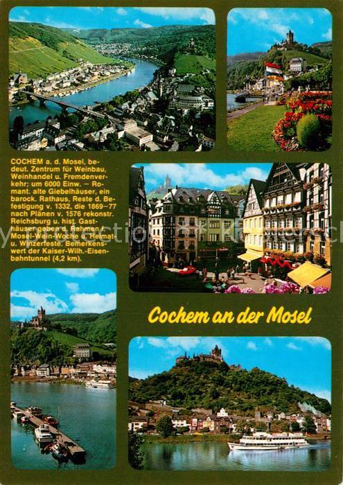 Cochem Mosel Panorama Reichsburg Marktplatz Moselpartien