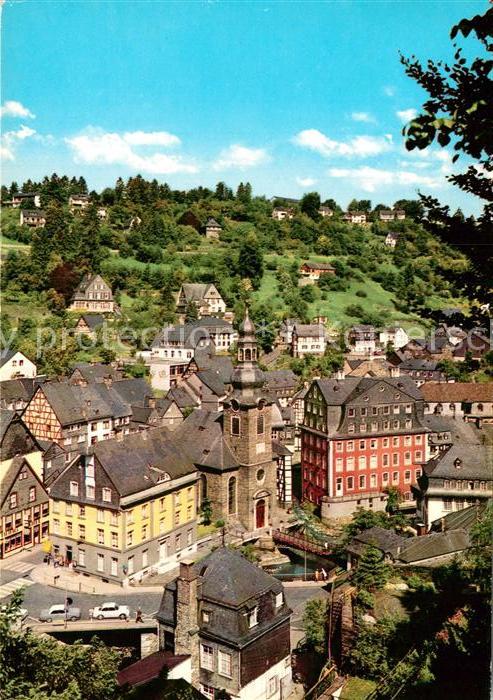 Monschau Teilansicht Rotes Haus