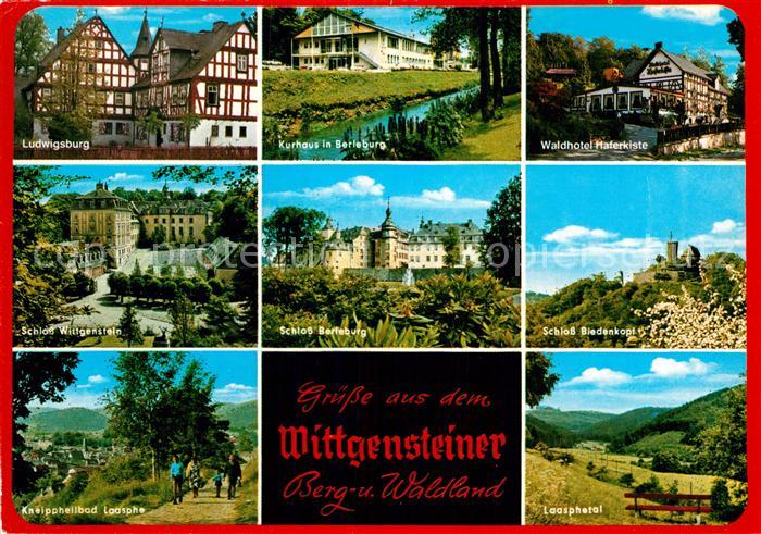 Bad Berleburg Ludwigsburg Kurhaus Waldhotel Haferkiste Schloss Wittgentein Schlo