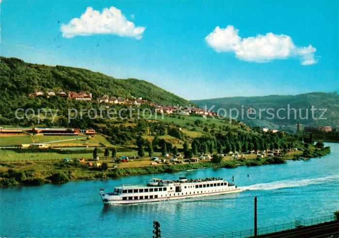 Cochem Mosel Campingplatz Moselpartie Fahrgastschiff
