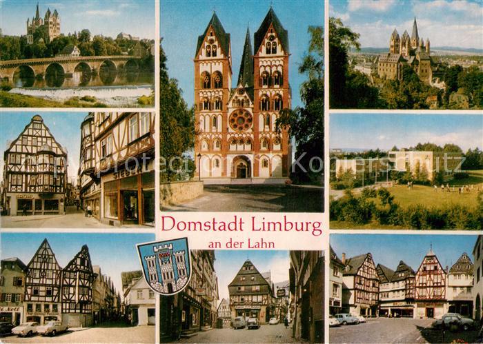 Limburg Lahn Lahnbruecke Dom Fachwerkhaeuser