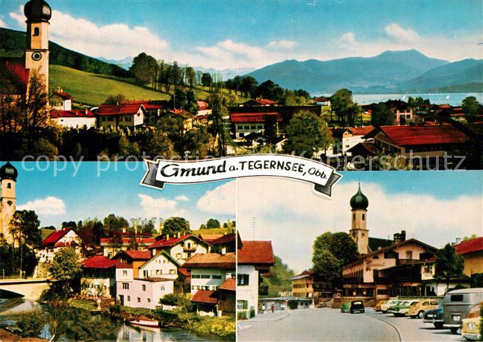 Gmund Tegernsee Panorama Teilansicht Strassenpartie