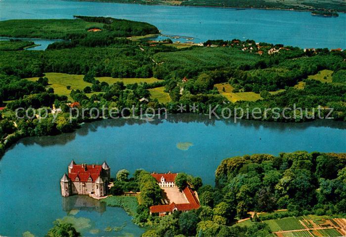 Gluecksburg Ostseebad Fliegeraufnahme mit Schloss Gluecksburg und Foerde