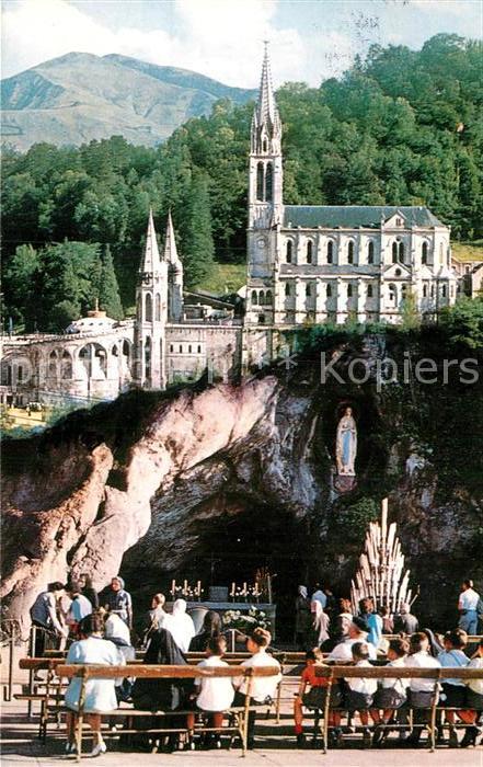 Lourdes Hautes Pyrenees Basilique Grotte