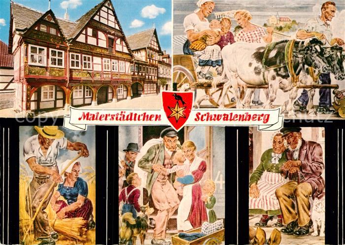 Schwalenberg Wandgemaelde Rathaussaal Friedrich Eicke Berlebeck