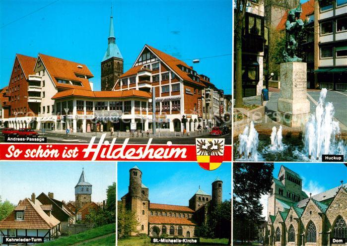 HILDESHEIM  CITY Andreas-Passage Huckup Kehrwieder-Turm St.-Michaelis-Kirche