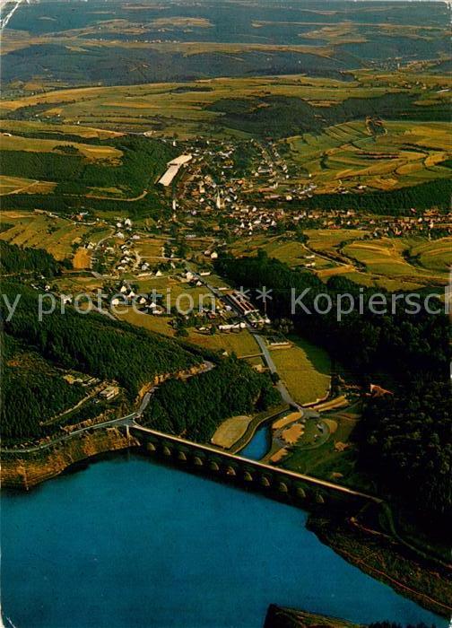 Hellenthal Eifel Talsperre Fliegeraufnahme