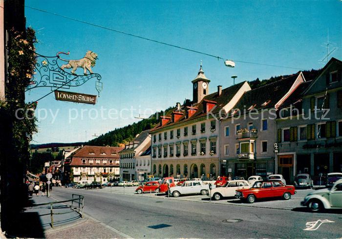 Triberg Schwarzwald Marktplatz Loewen-Stube