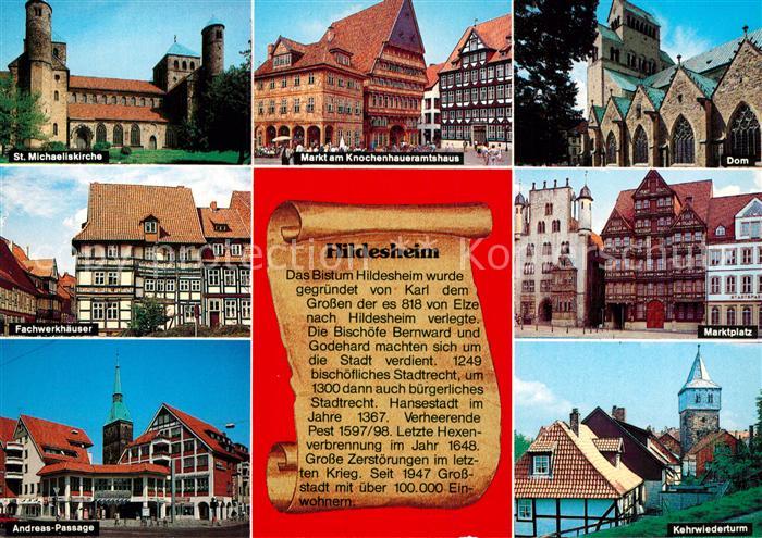 HILDESHEIM  CITY Markt Knochenhaueramtshaus Andreas-Passage Dom