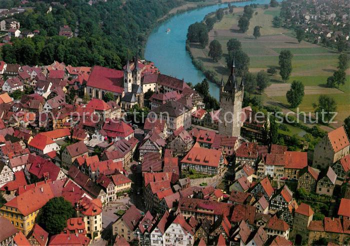 Bad Wimpfen Fliegeraufnahme Blauer Turm Steinhaus Stadtkirche