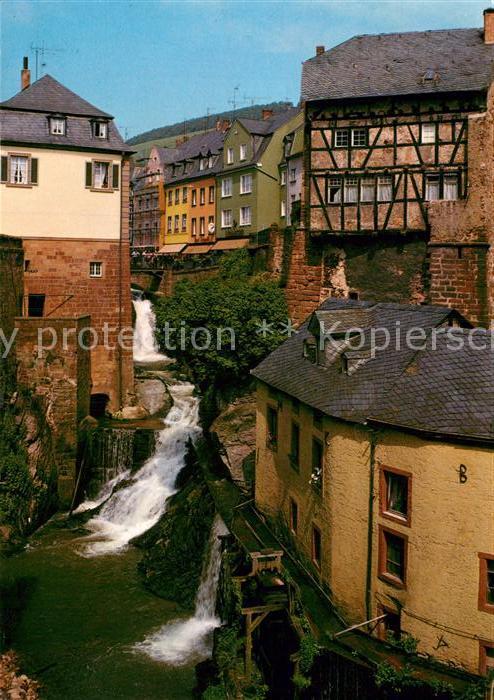 Saarburg Saar Wasserfall mit alter Muehle