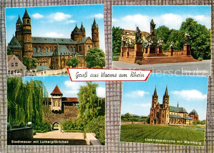 Worms Rhein Dom Lutherdenkmal Liebfrauenkirche Weinberg Stadtmauer
