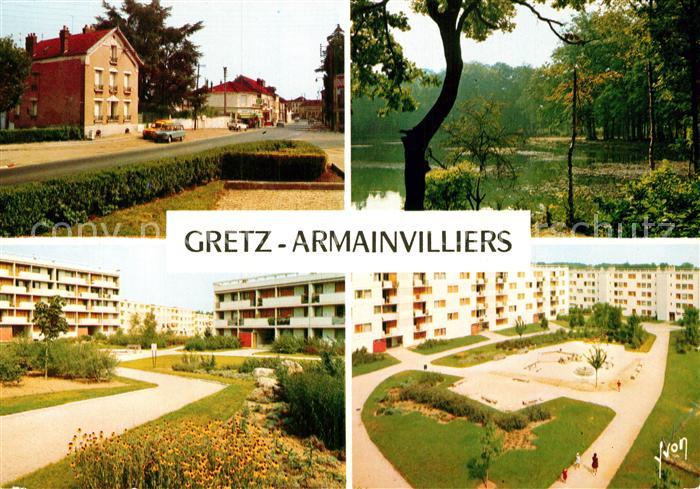 Gretz-Armainvilliers Rue de Paris Cite du Mesnil Etang Pique-Nique