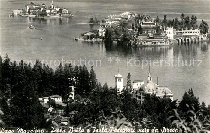 Isola Bella Lago Maggiore e Isola Pescatori viste da Stresa