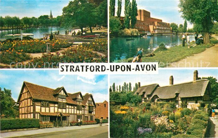 Stratford-Upon-Avon Holy Trinity Church Shakespeares Birthplace Royal Theatre An