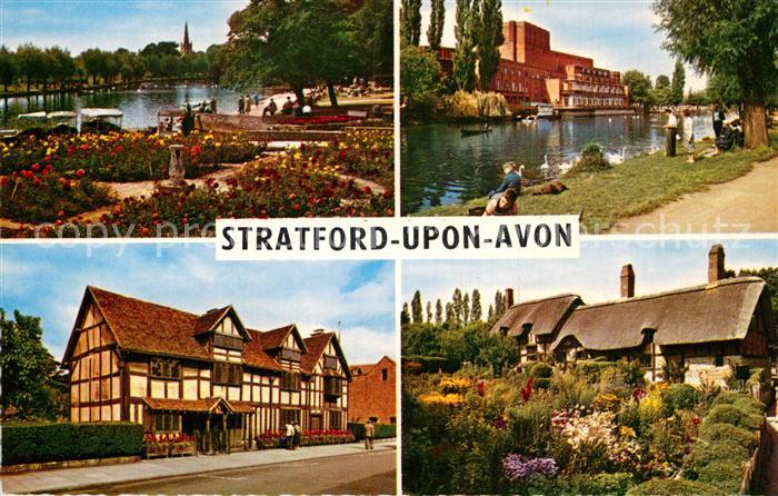Stratford-Upon-Avon Holy Trinity Church Shakespeares Birthplace Theatre Anne Hat