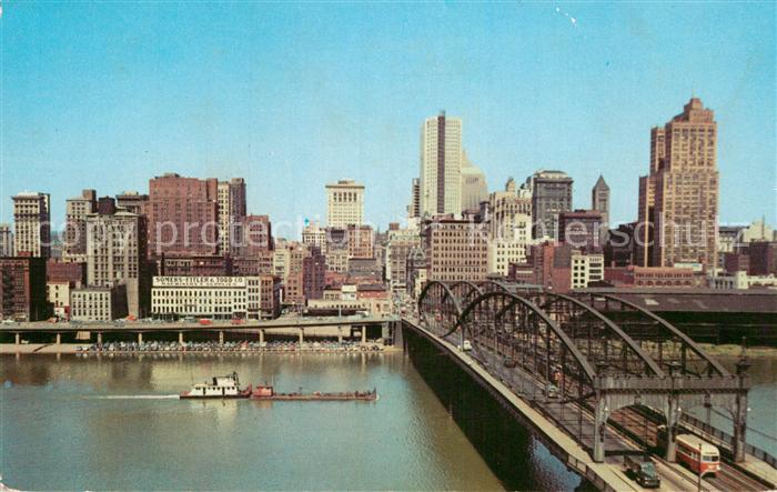 Pittsburg Pennsylvania Smithfied St Bridge Monongahela River