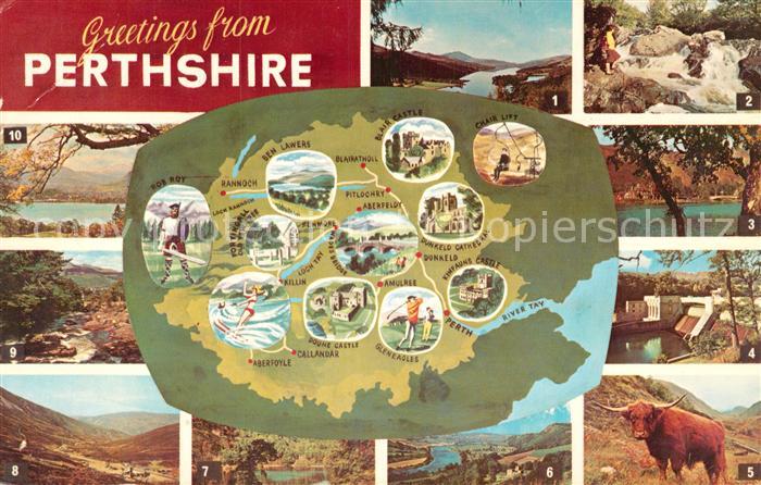 Perthshire Schottland Sehenswuerdigkeiten Bauwerke Teilansichten