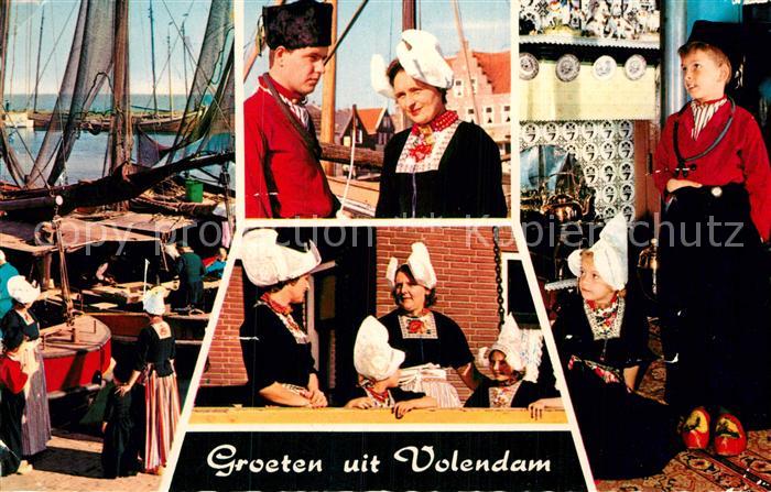 Volendam Teilansichten Landestrachten