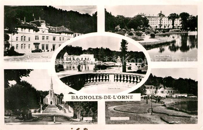 Bagnoles-de-l Orne Etablissement Thermal Eglise Casino des