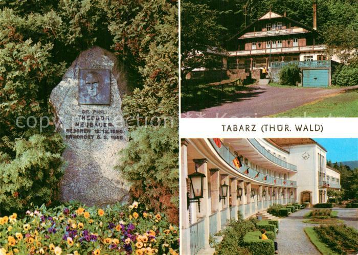 Tabarz Theo Neubauer Gedenkstein Kurpark Schweizerhaus FDGB Erholungsheim