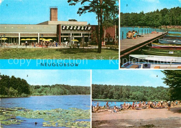 Neuglobsow Bootsanlegestelle Stechlinsee Dagow See Stechlinsee Badestrand