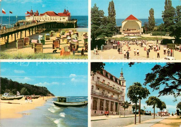 Usedom Mecklenburg-Vorpommern Ahlbeck Seebruecke Heringsdorf Konzertplatz Bansin