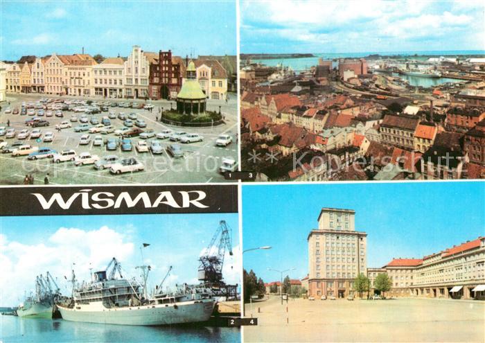 Wismar Mecklenburg Markt ueberseehafen Hafenpartie Wendorf PdF