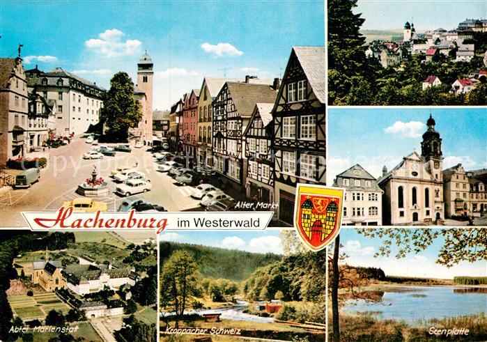 Hachenburg Westerwald Alter Markt Kirche Abtei Marienstatt Kroppacher Schweiz Se
