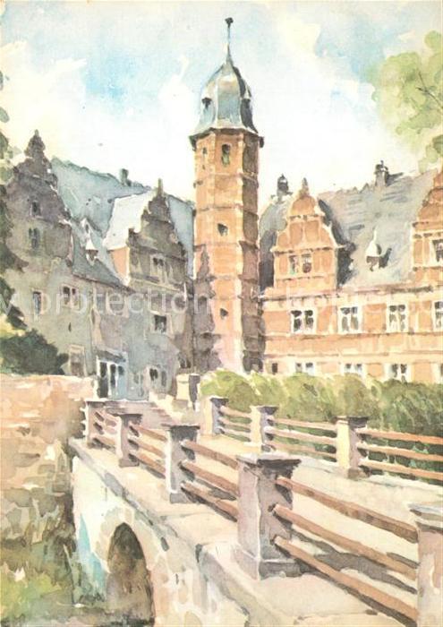 Haemelschenburg Schloss Aquarell