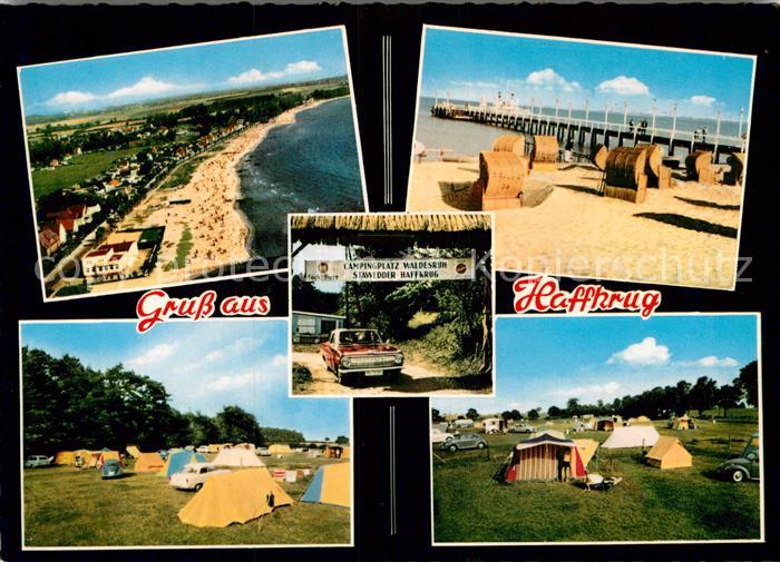 Haffkrug Ostseebad Strand Seebruecke Campingplatz Waldesruh