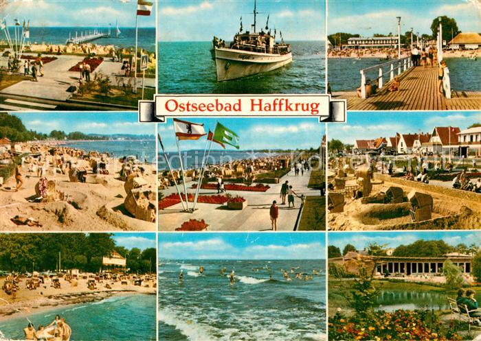 Haffkrug Ostseebad Promenade MS Hanseat Seebruecke Strandpartien Badespass