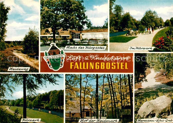 Fallingbostel Heideweg Haus des Kurgastes Kurpark Hof der Heidmark Hermann Loens