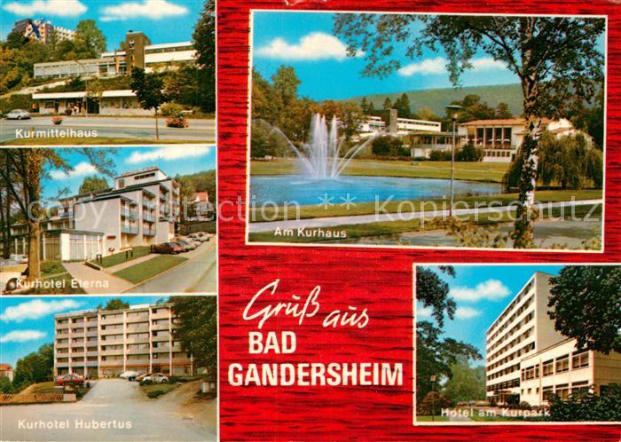 Bad Gandersheim Kurmittelhaus Kurhotel Eterna Kurhotel Hubertus Kurhaus Hotel