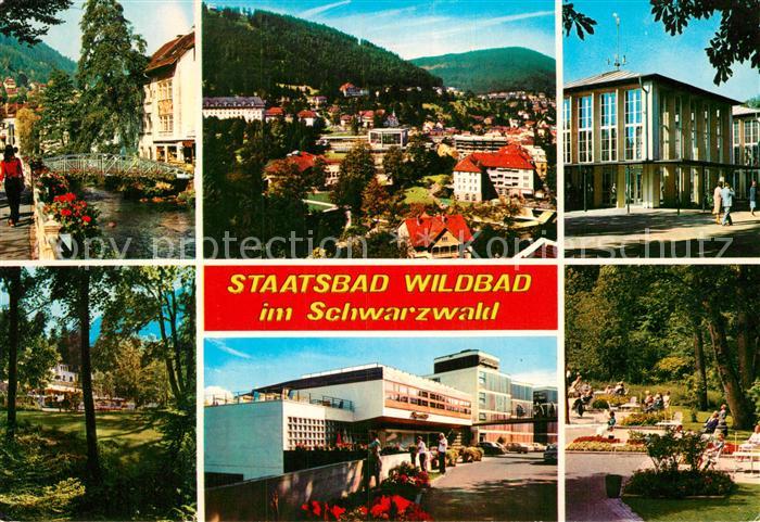 Wildbad Schwarzwald Ortsmotive Panorama Park