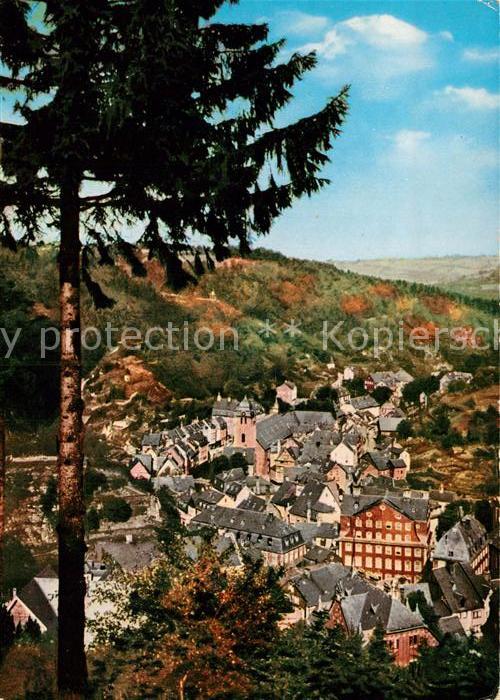Monschau Stadtblick Rotest Haus
