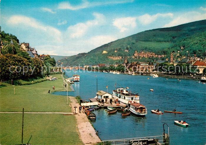 Heidelberg Neckar Partie am Neckar