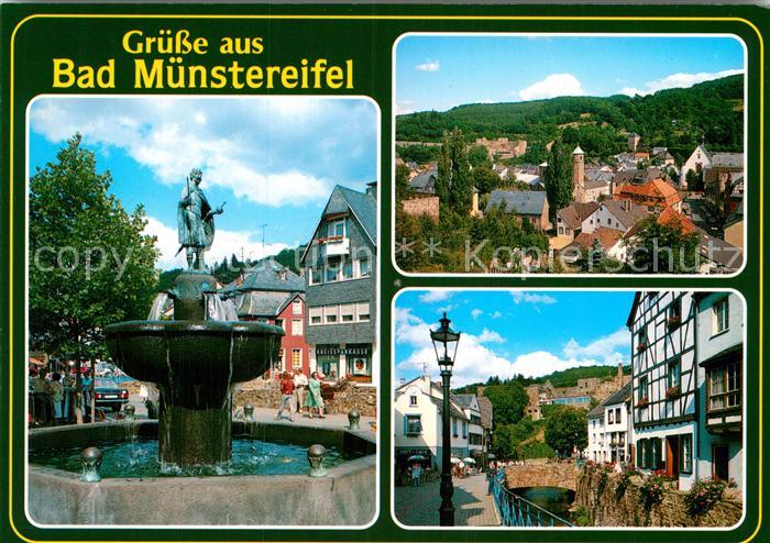 Bad Muenstereifel Brunnen Panorama Ortsmotiv