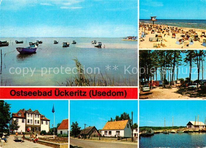 ueckeritz Usedom Achterwasser Strand Camping Hauptstrasse Bootshafen