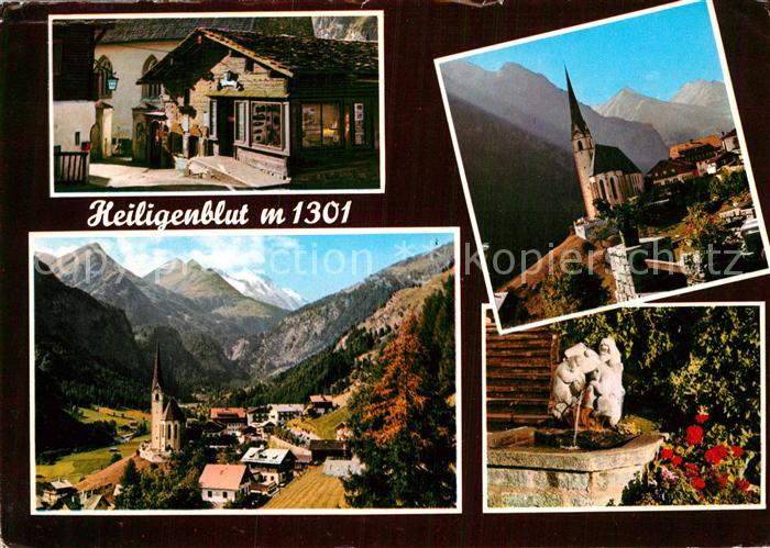 Heiligenblut Kaernten Ortsmotive Kirche Brunnen