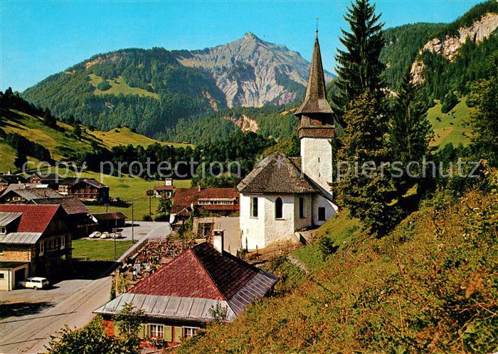 Reuthe Vorarlberg Dorfmotiv mit Kirche