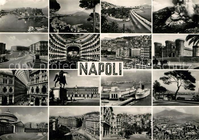 Napoli Neapel Sehenswuerdigkeiten und Bauwerke Vesuv Panorama