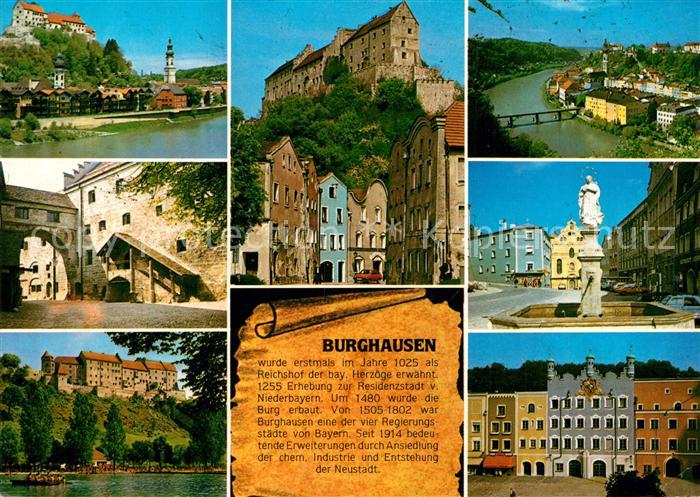 Burghausen Salzach Burg Teilansichten Panorama
