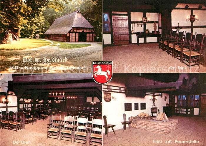 Fallingbostel Lueneburger Heide Hof der Heidmark De Diel Flett mit Feuerstelle