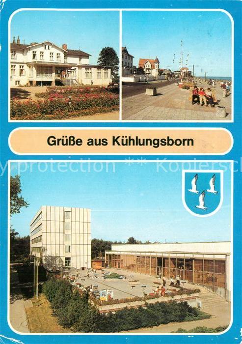 Kuehlungsborn Ostseebad Ostseehotel Strandpromenade FDGB Erholungsheim Ernst Gru