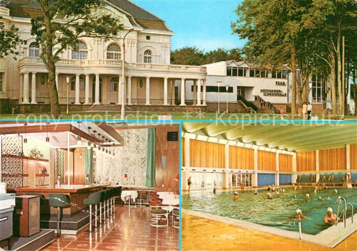 Kuehlungsborn Ostseebad Meerwasserschwimmbad des FDGB
