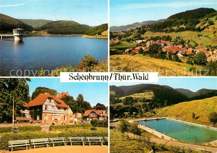 Schoenbrunn Schleusegrund Talsperre Schoenbrunn Panorama FDGB Erholungsheim Huet