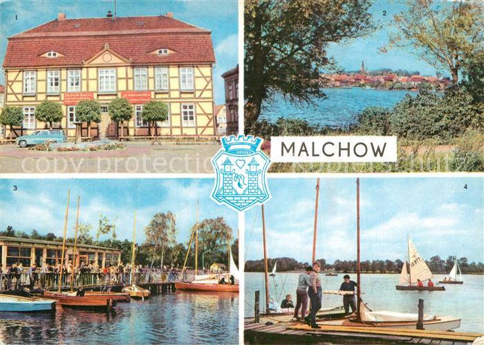 Malchow Rataus Stadtblick Seglerheim Seglerhafen